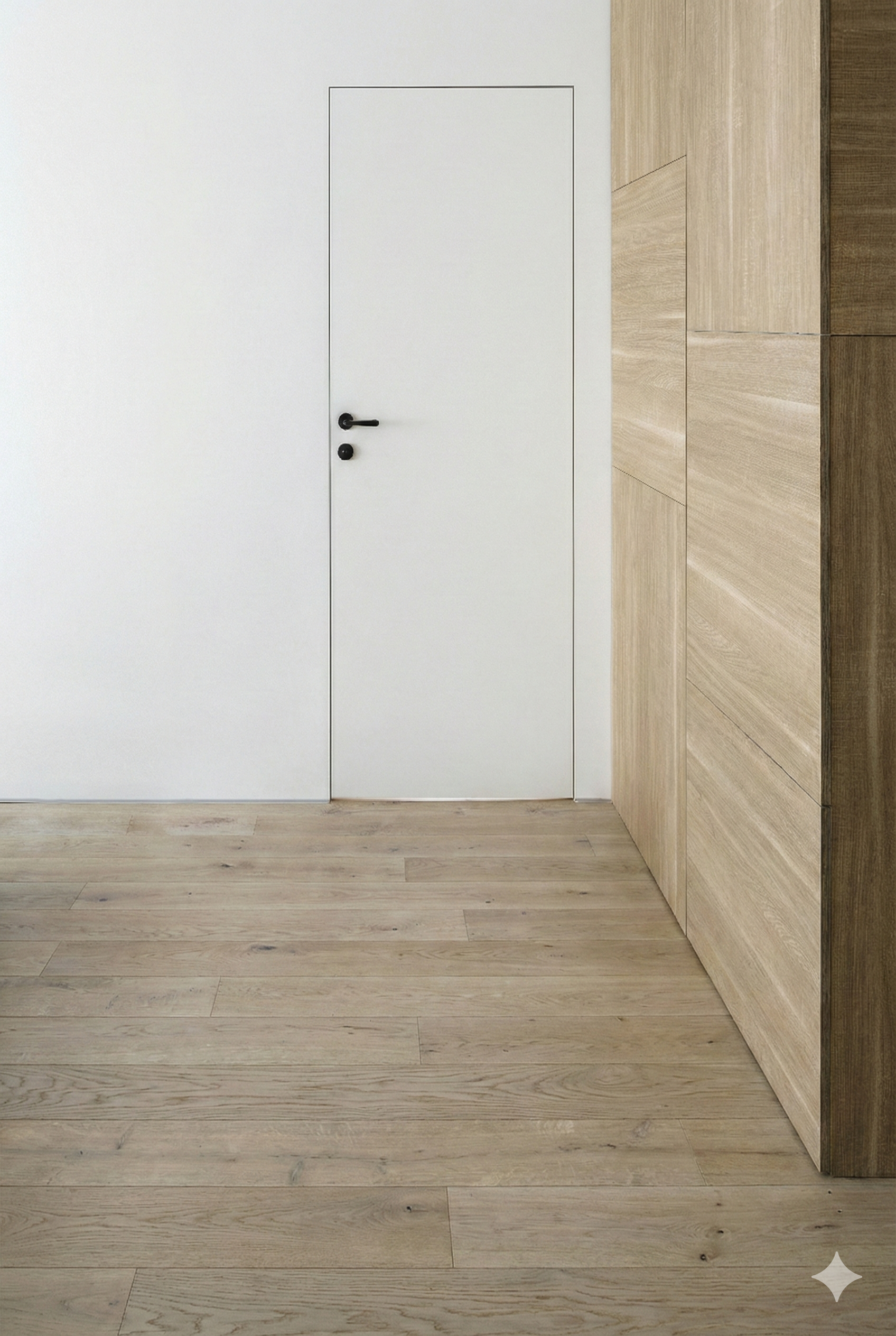 Minimalist interior door jamb 